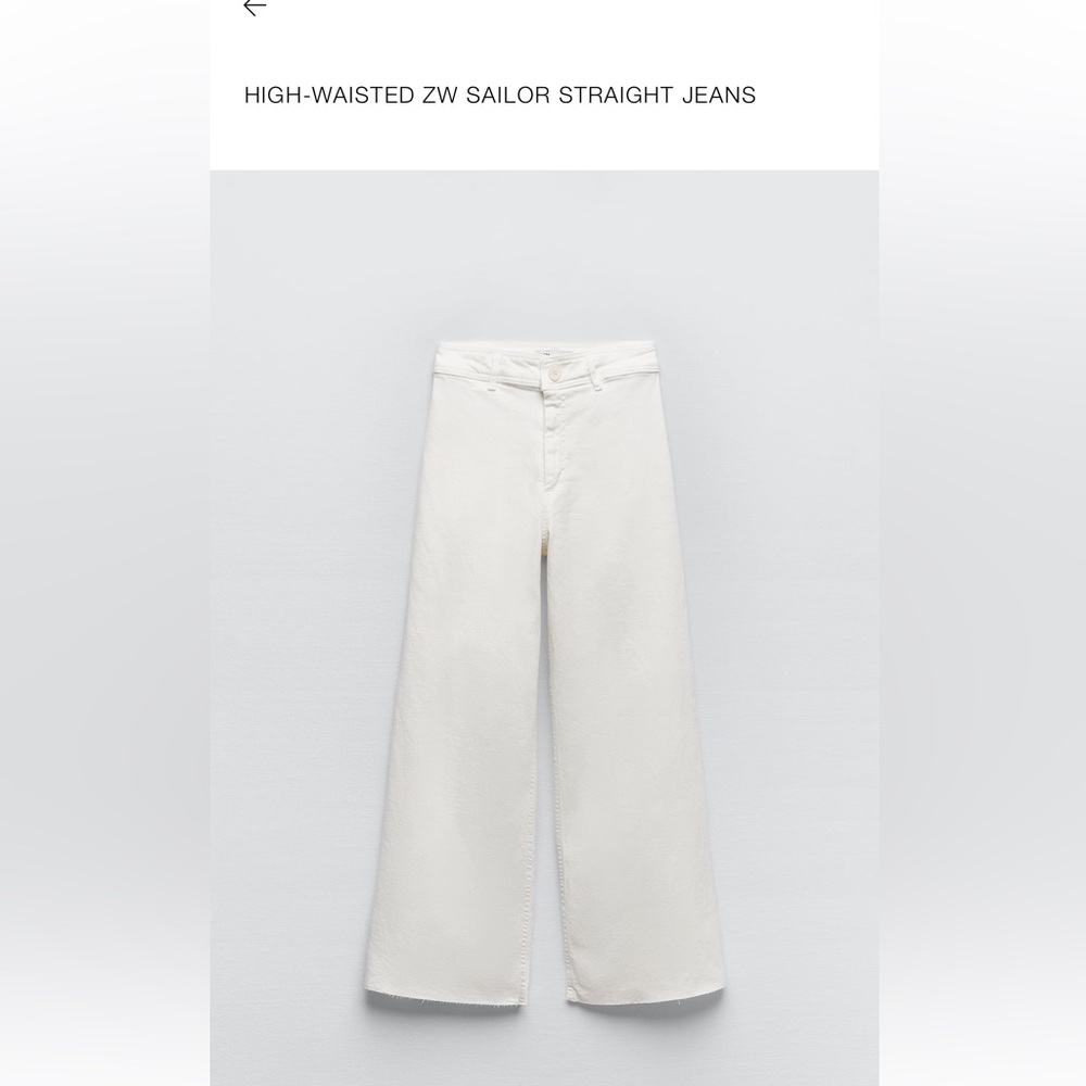Zara Sailor Straight Jeans
